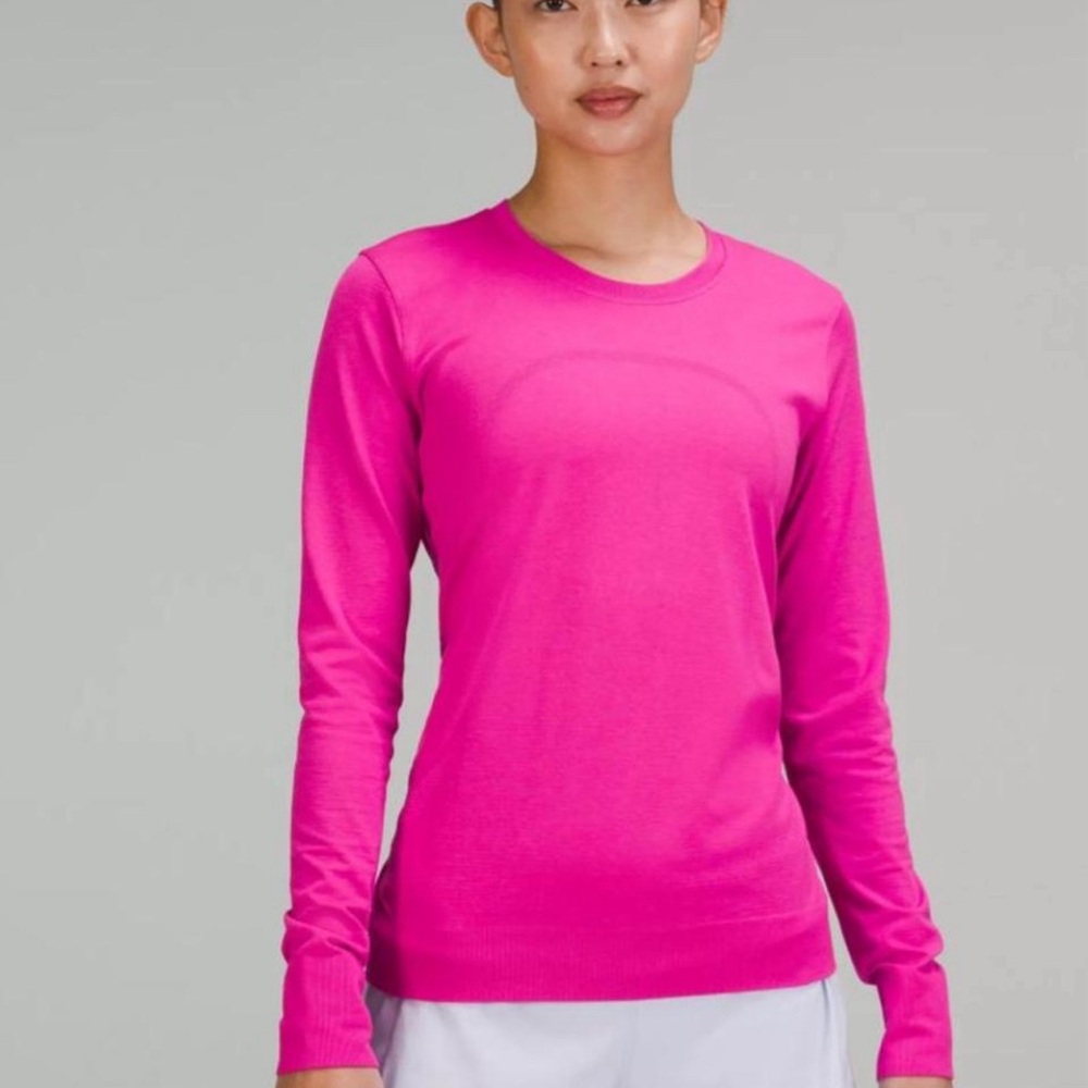 Lululemon Swiftly Relaxed Long Sleeve, Sonic Pink, Size 6, NEW WITH TAGS